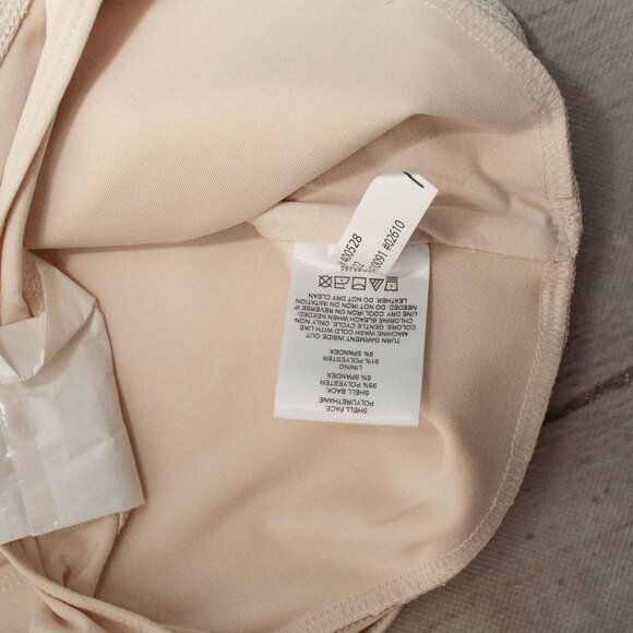 NWT Express Crocodile Embossed Body ContourBodysuit in Cream size S - Picture 8 of 9